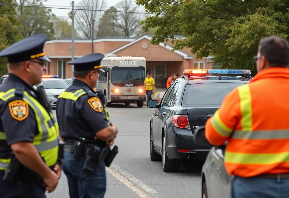 Traffic stop incident involving police outside a school in D.C.