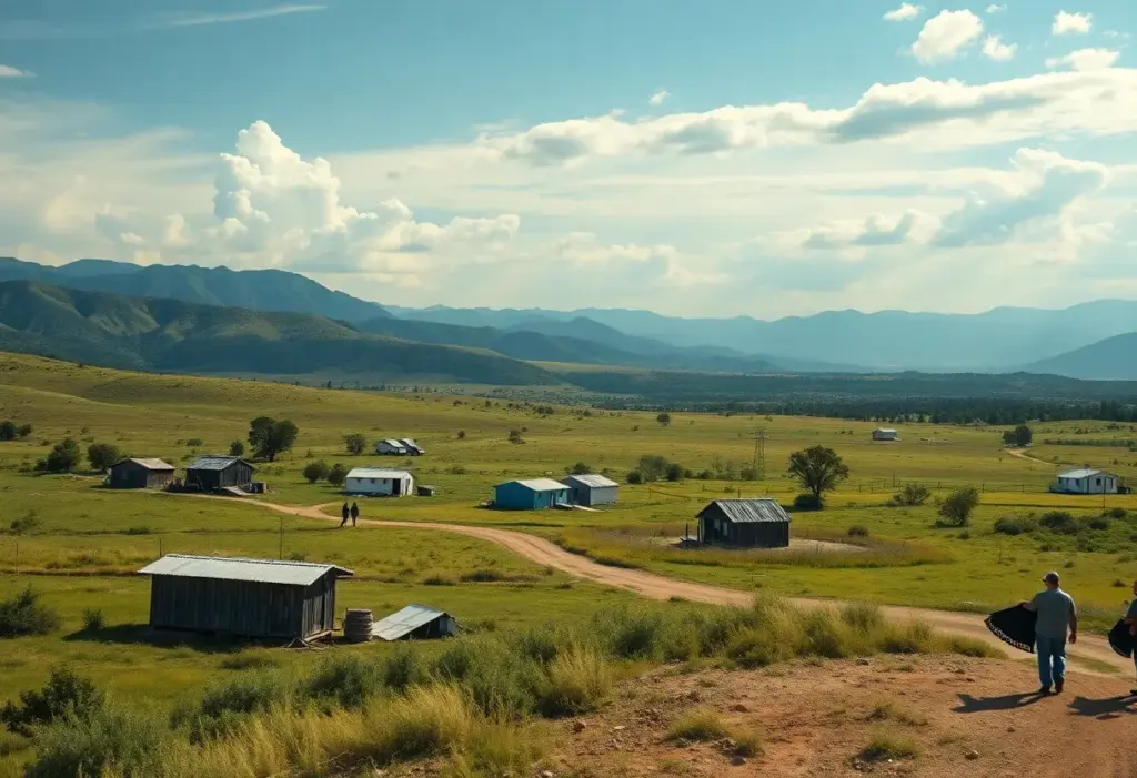 Tribal community members discussing business opportunities.