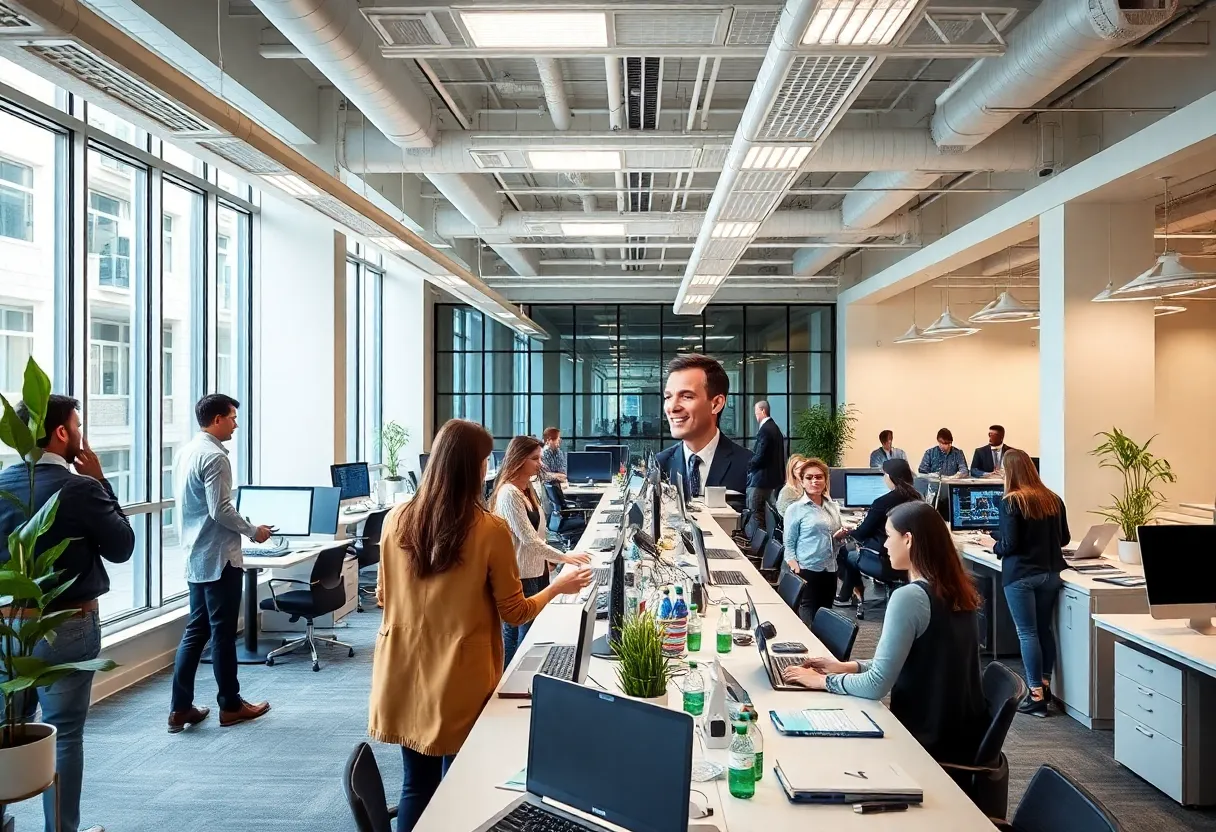 Office space representing economic growth in Washington D.C.