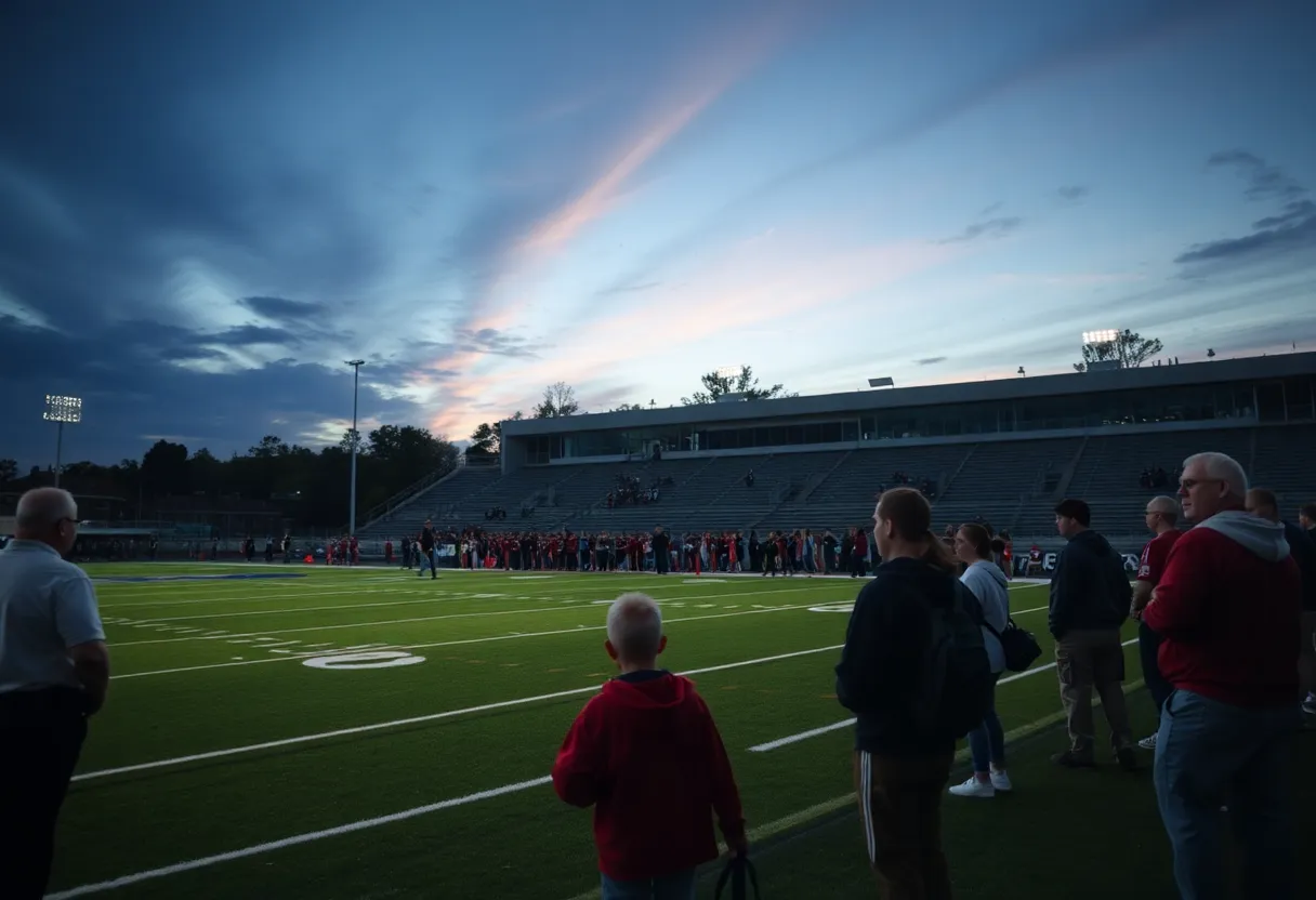 Security presence at high school football games in Washington