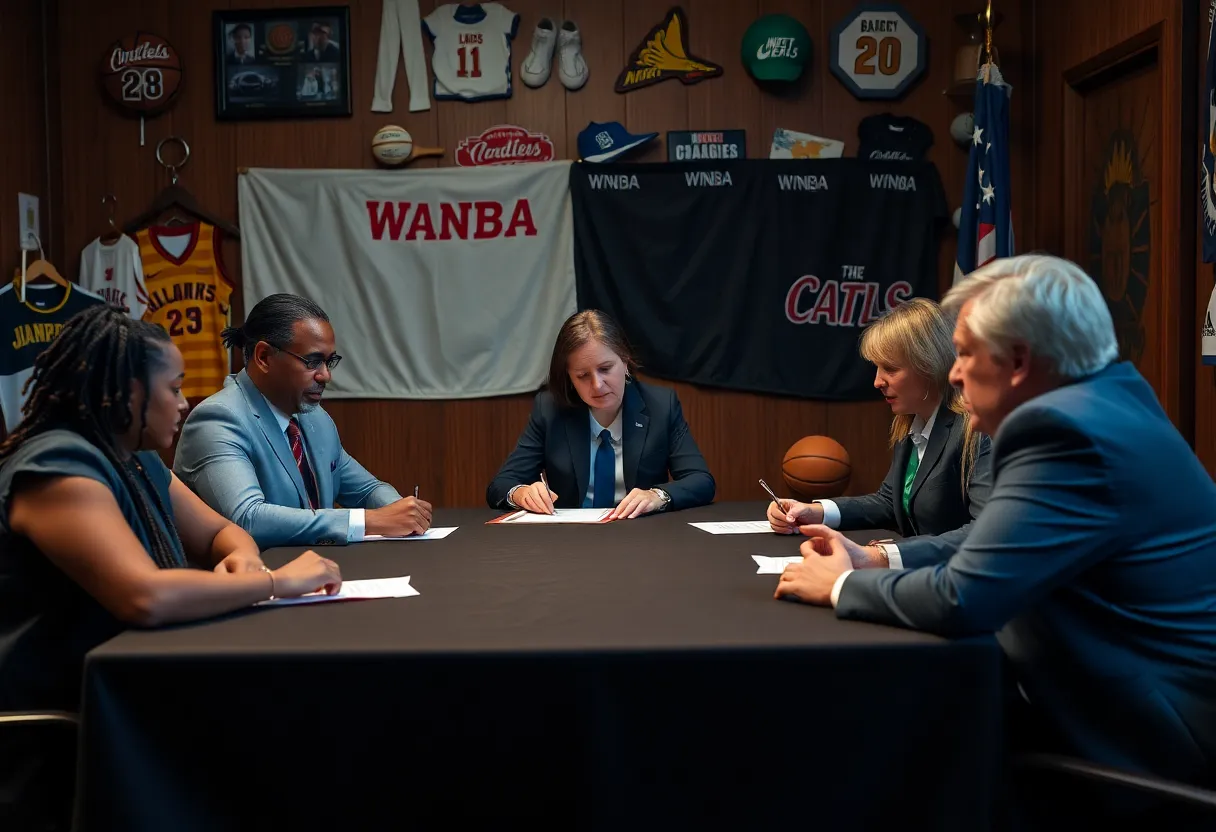 WNBA players and executives in negotiations