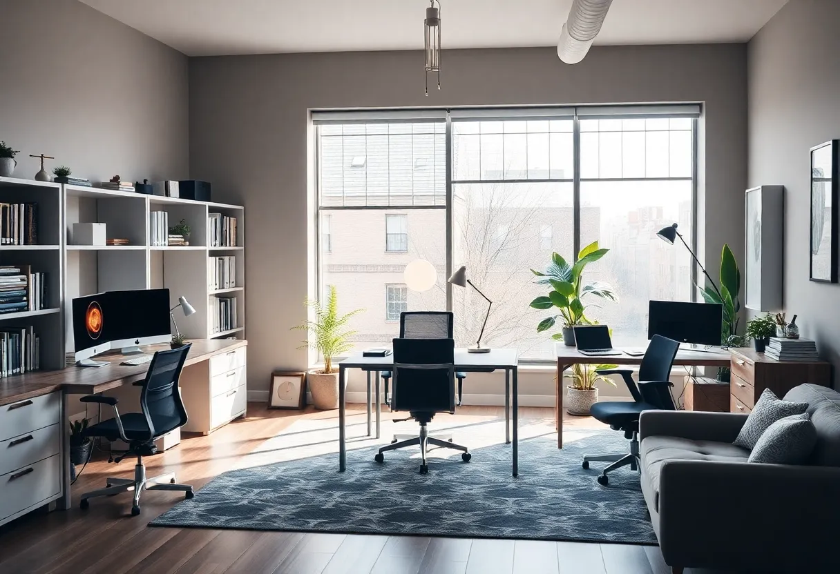 A well-designed functional home office in Washington DC