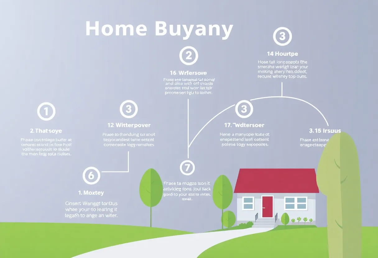Visual representation of a home buying timeline for Washington, DC.