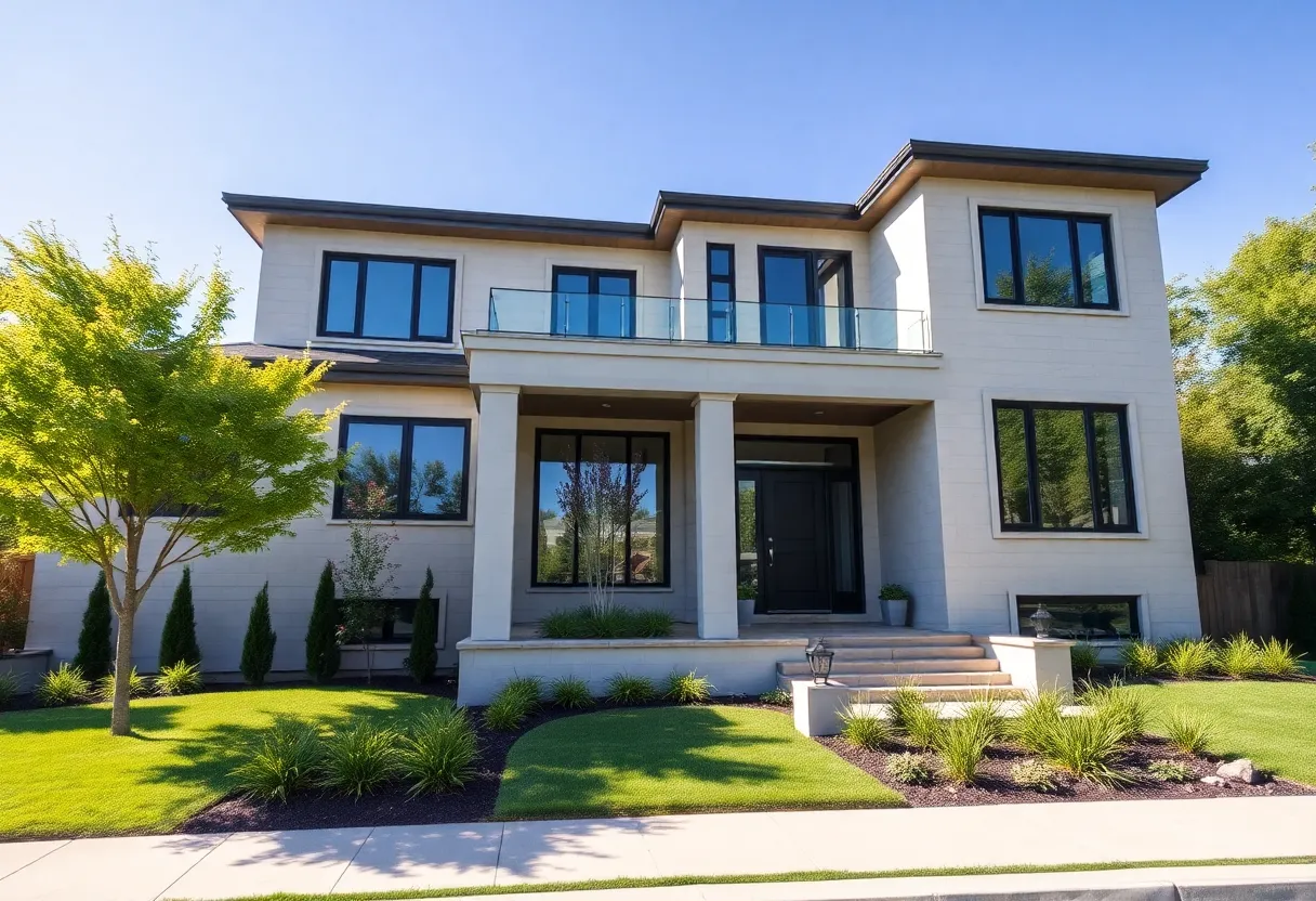 A custom home designed by Washington DC builders.