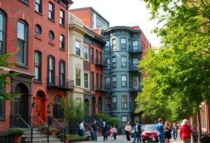 A picturesque street in a lesser-known neighborhood of Washington, DC showing hidden real estate opportunities.