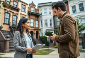 First-time homebuyer consulting with a realtor in Washington DC