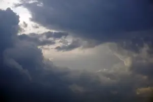 Dark storm clouds filling the sky