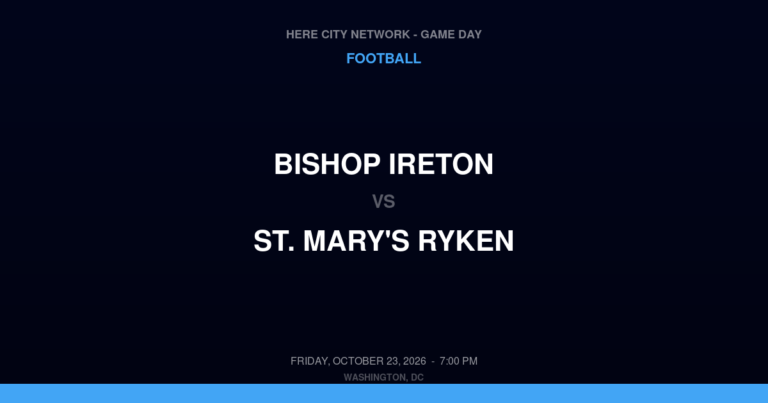 Bishop Ireton 6, St. Mary's Ryken 49