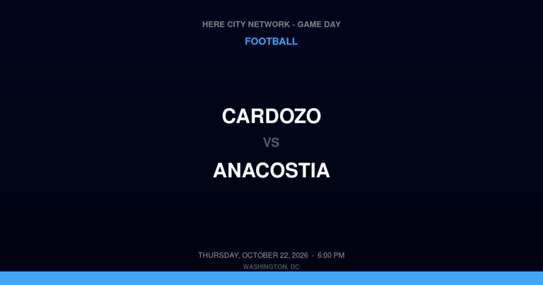 Cardozo 0, Anacostia 55