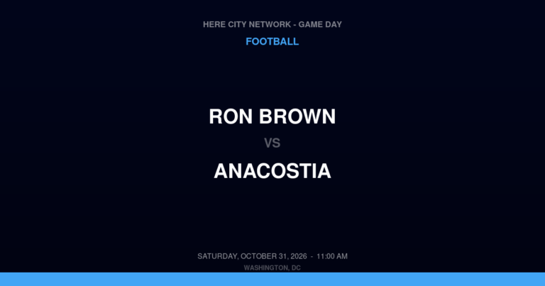 Ron Brown at Anacostia